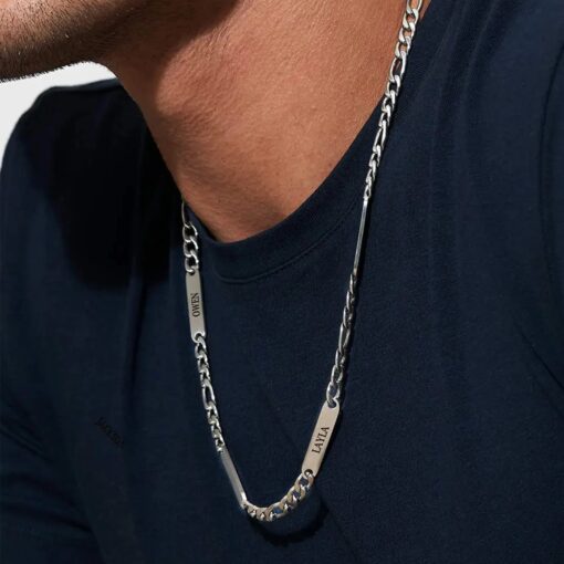 Heritage Link Custom Name Necklace - Image 4